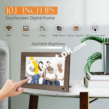 Frameo 10.1 Wifi Digital Photo Frame Android 6.0 Ips Hd 1280X800 Touch Screen With 16Gb Storage